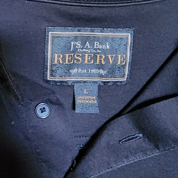 Joseph A Banks Reserve Collection Traditional Fit Solid Short-Sleeve Polo - Picture 3 of 3